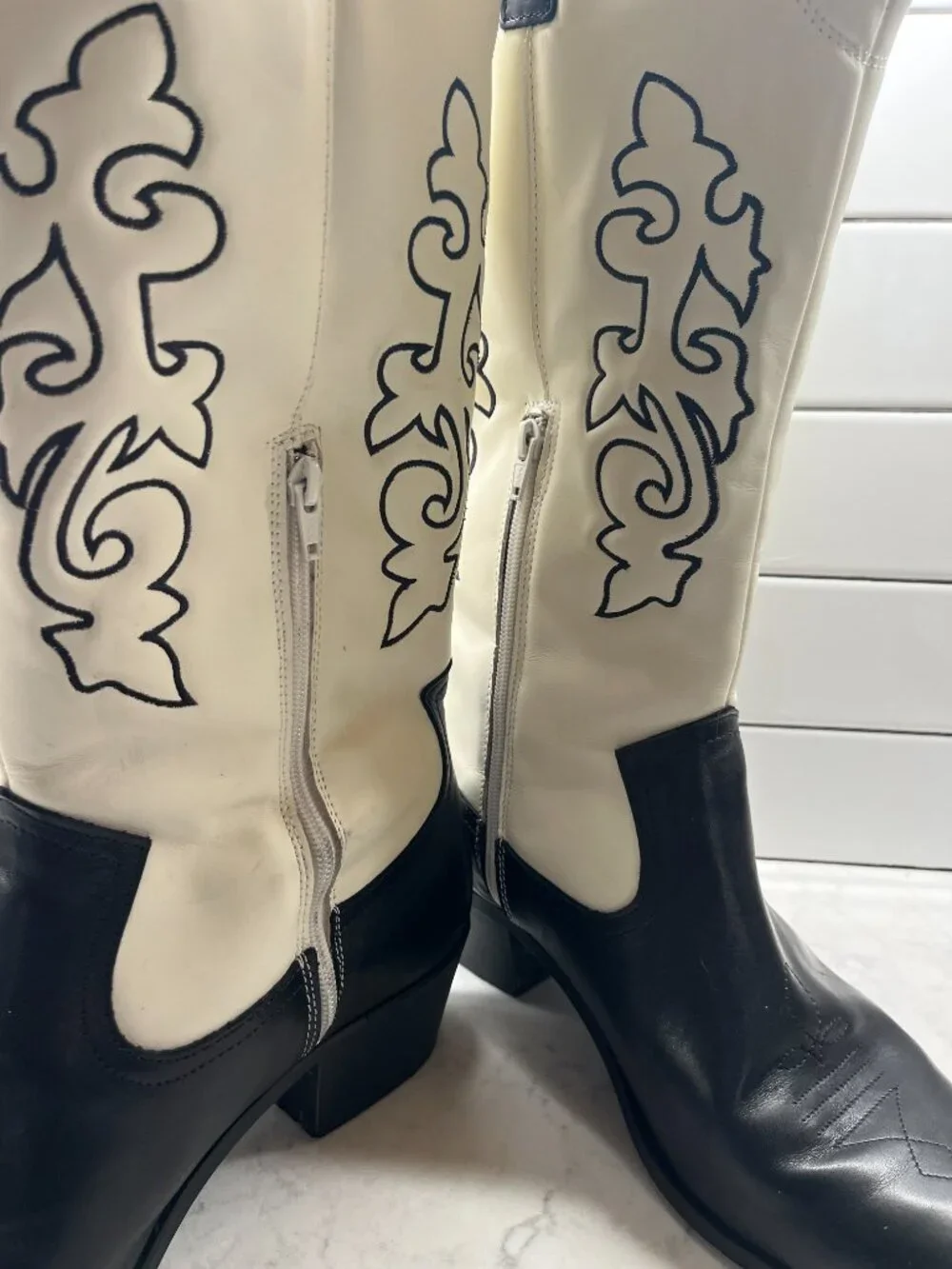 Men's ASOS DESIGN Western Heeled Boots, Size 12
